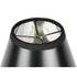 6"W x 5"H Black Parchment Silver-Lined Chandelier Lampshade