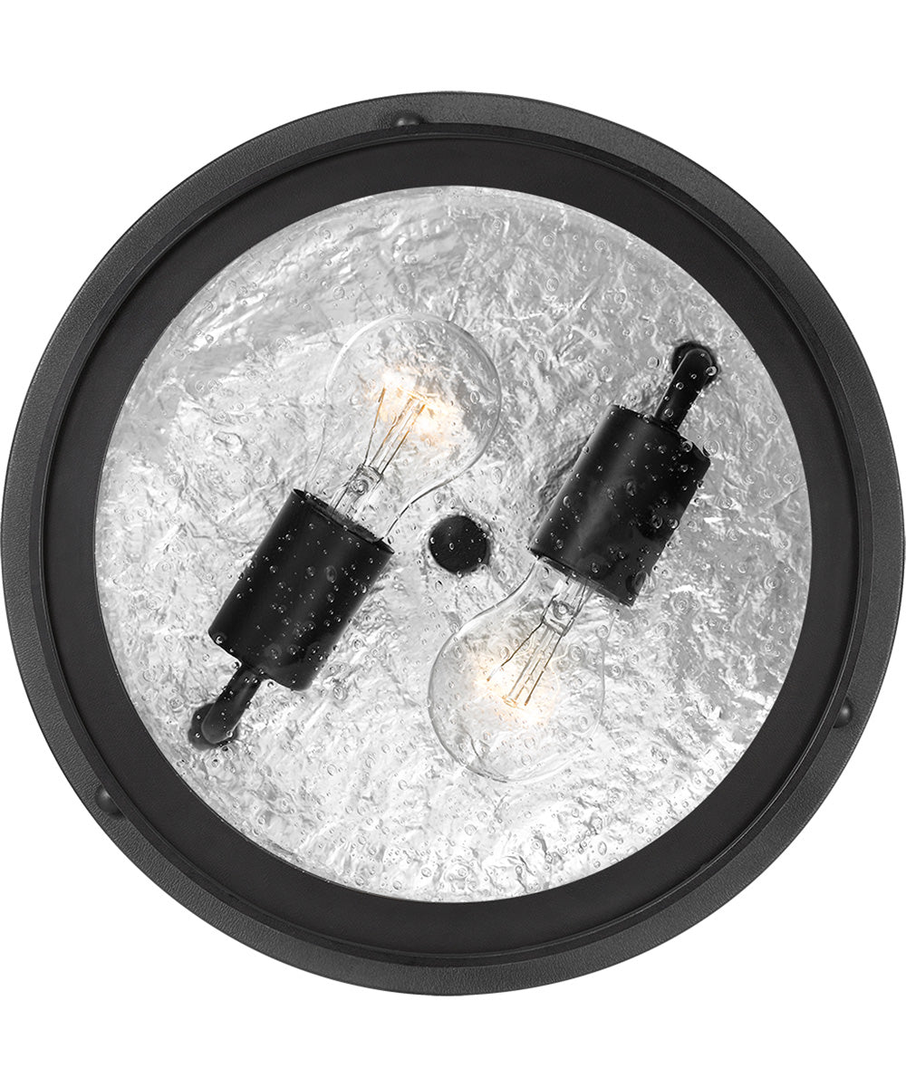 Marblehead Medium 2-light Outdoor Ceiling Light  Coastal Armour Mystic Black