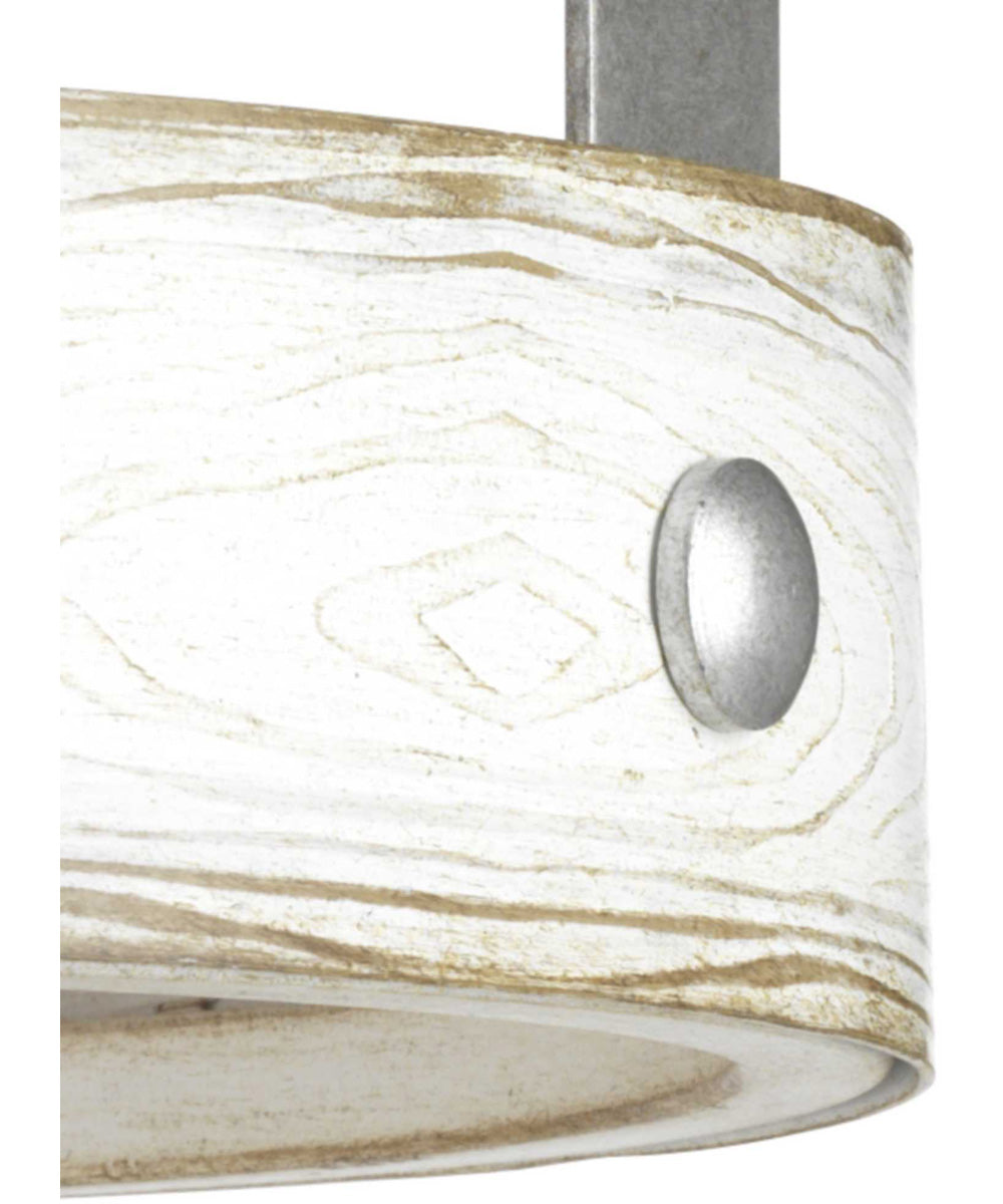 Gulliver 1-Light Coastal Pendant Light Galvanized Finish