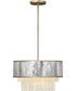 Reverie 4-Light Medium Convertible Pendant in Champagne Gold