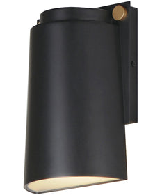 Rivet VX LED Outdoor Sconce Black / Antique Brass