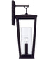Elliott 1-Light Outdoor Wall-Lantern Rain or Shine - Black