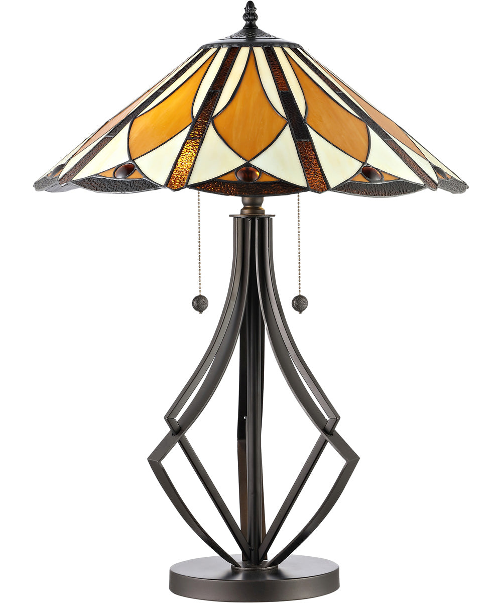 Diamond Flare Tiffany Table Lamp