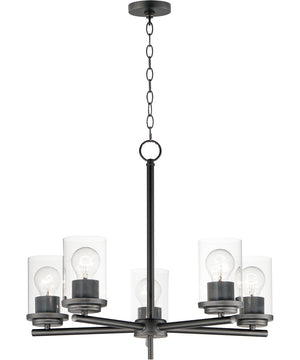 Corona 5-Light Chandelier Black