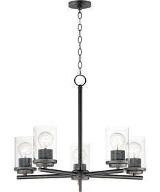 Corona 5-Light Chandelier Black