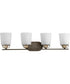 West Village 4-Light Etched Double Prismatic Glass Farmhouse Bath Vanity Light Antique Bronze