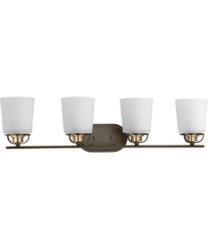 West Village 4-Light Etched Double Prismatic Glass Farmhouse Bath Vanity Light Antique Bronze