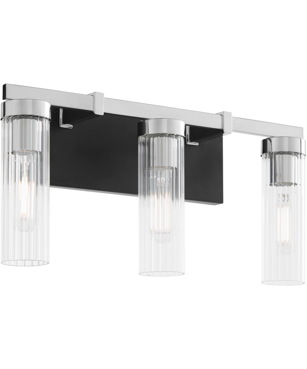 Kilbey 3-light Bath Vanity Light Matte Black