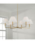 Gilda 6-Light Chandelier Aged Brass