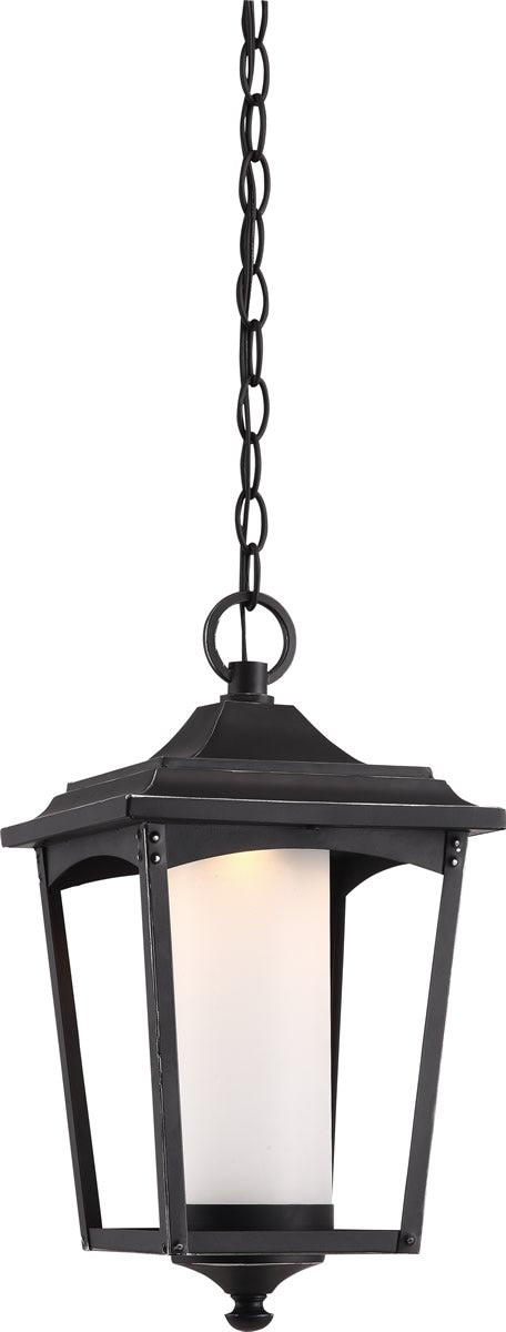 8"W Essex 1-Light Outdoor Sterling Black