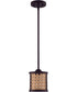 Malaya 1-Light Mini Pendant Aged Bronze Brushed