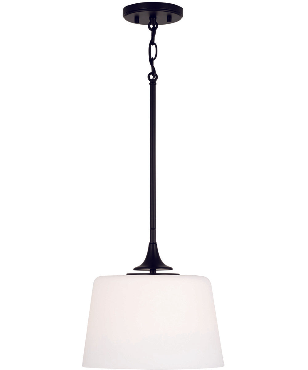 Presley 1-Light Semi-Flush Matte Black
