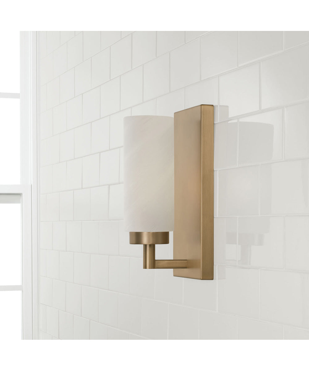 Alyssa 1-Light Sconce Aged Brass