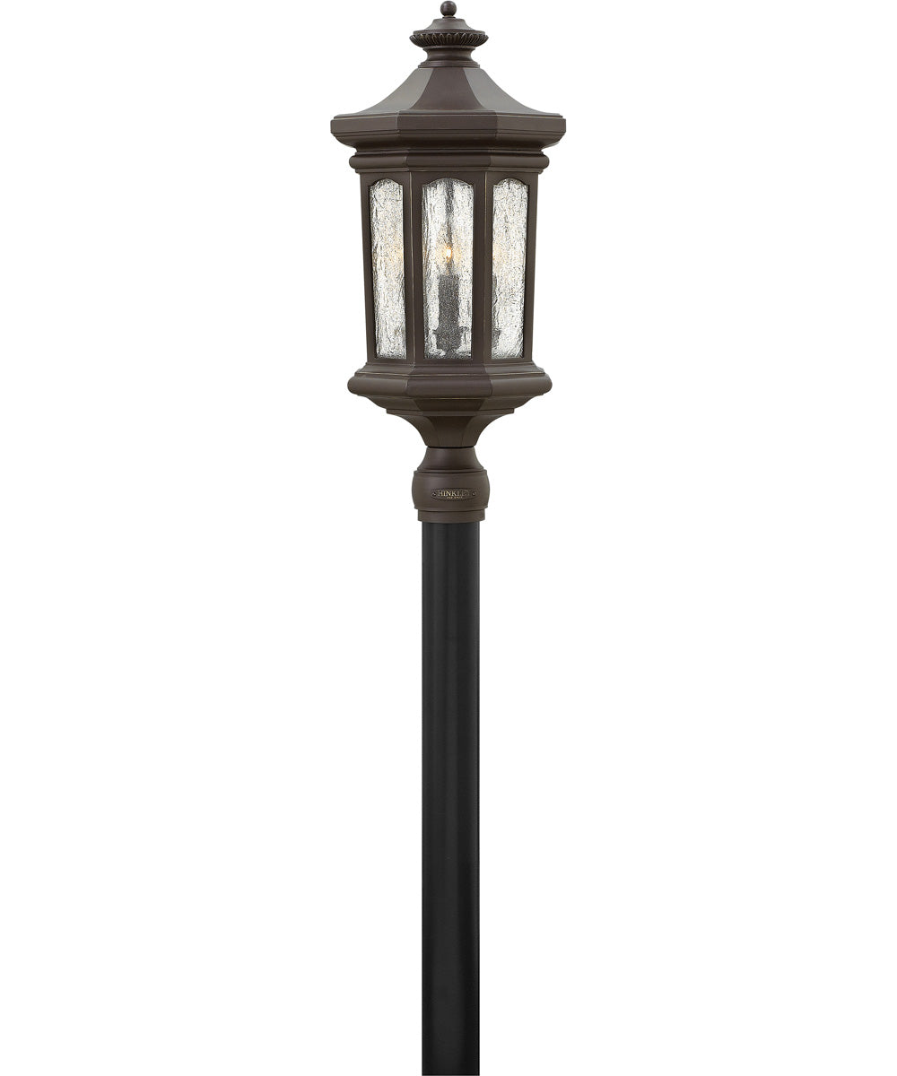 Raley 4-Light Large Outdoor Post Top or Pier Mount Lantern 12v in Oil Rubbed Bronze