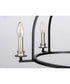 Seneca 5-Light Farmhouse Chandelier Light Matte Black