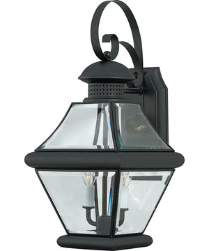 Rutledge Medium 2-light Outdoor Wall Light Mystic Black
