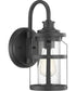 Haslett 1-Light Small Wall Lantern Textured Black