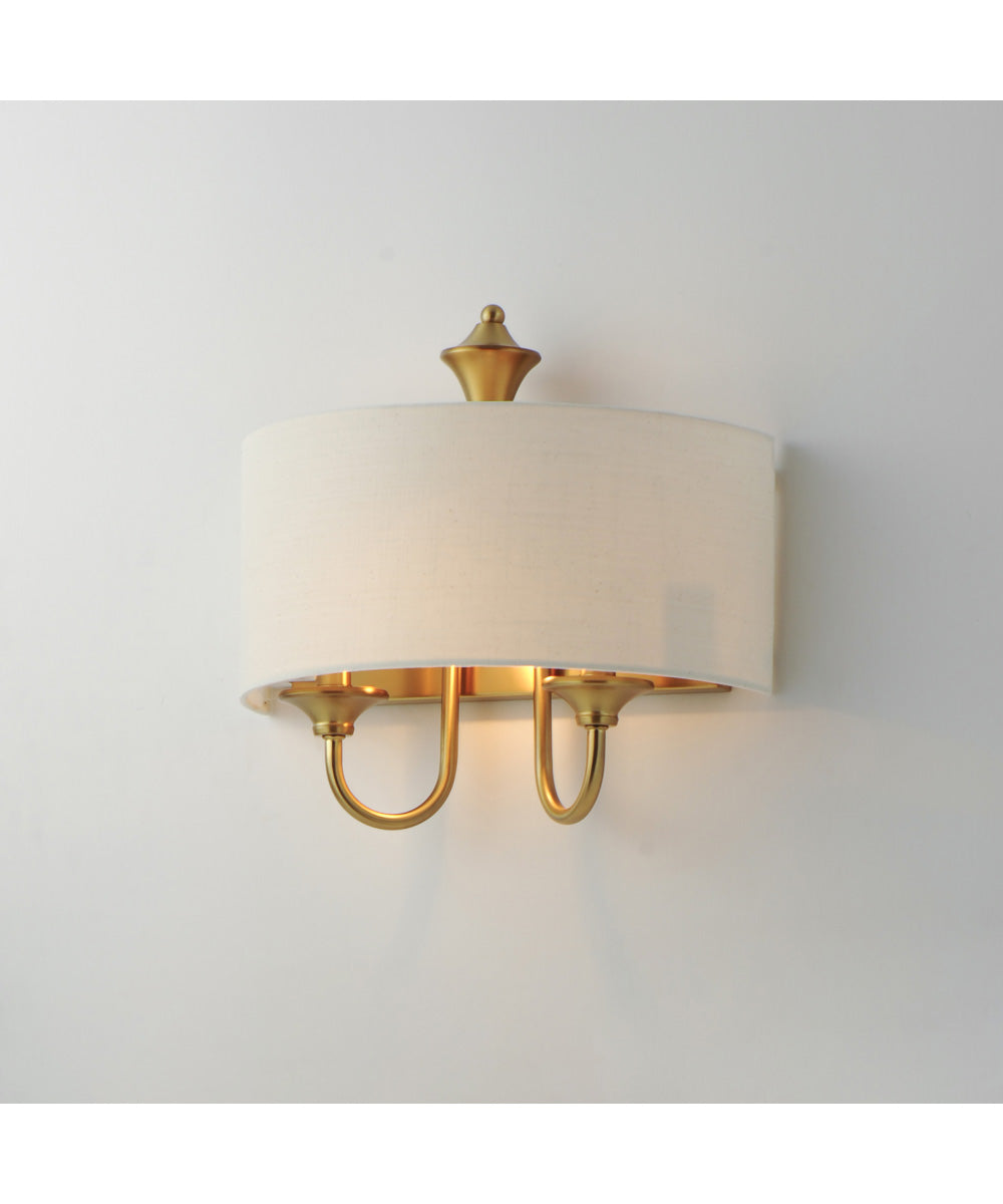 Bongo 1-Light Wall Sconce Natural Aged Brass