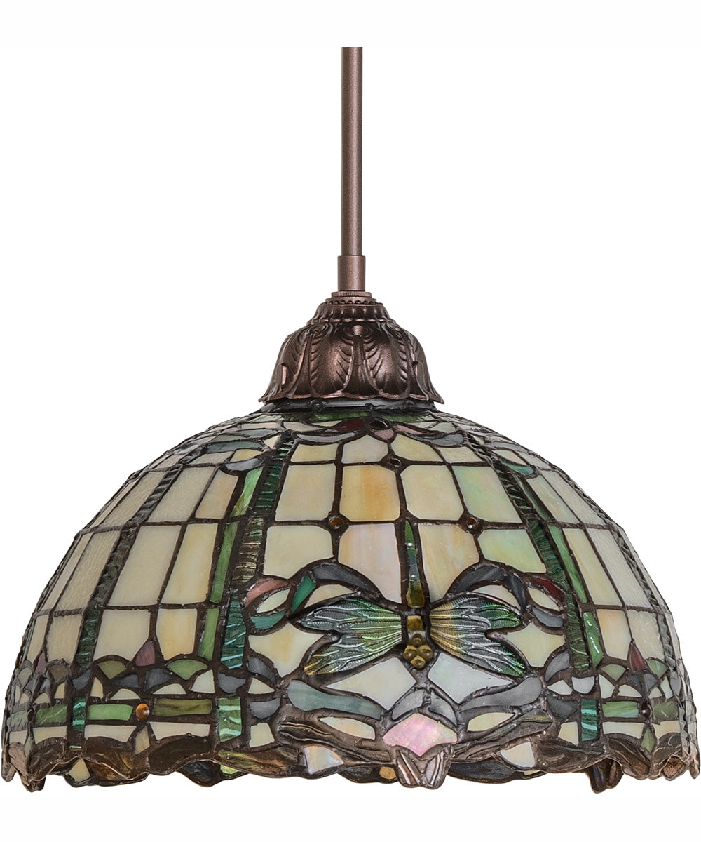 12" Wide Tiffany Dragonfly Pendant