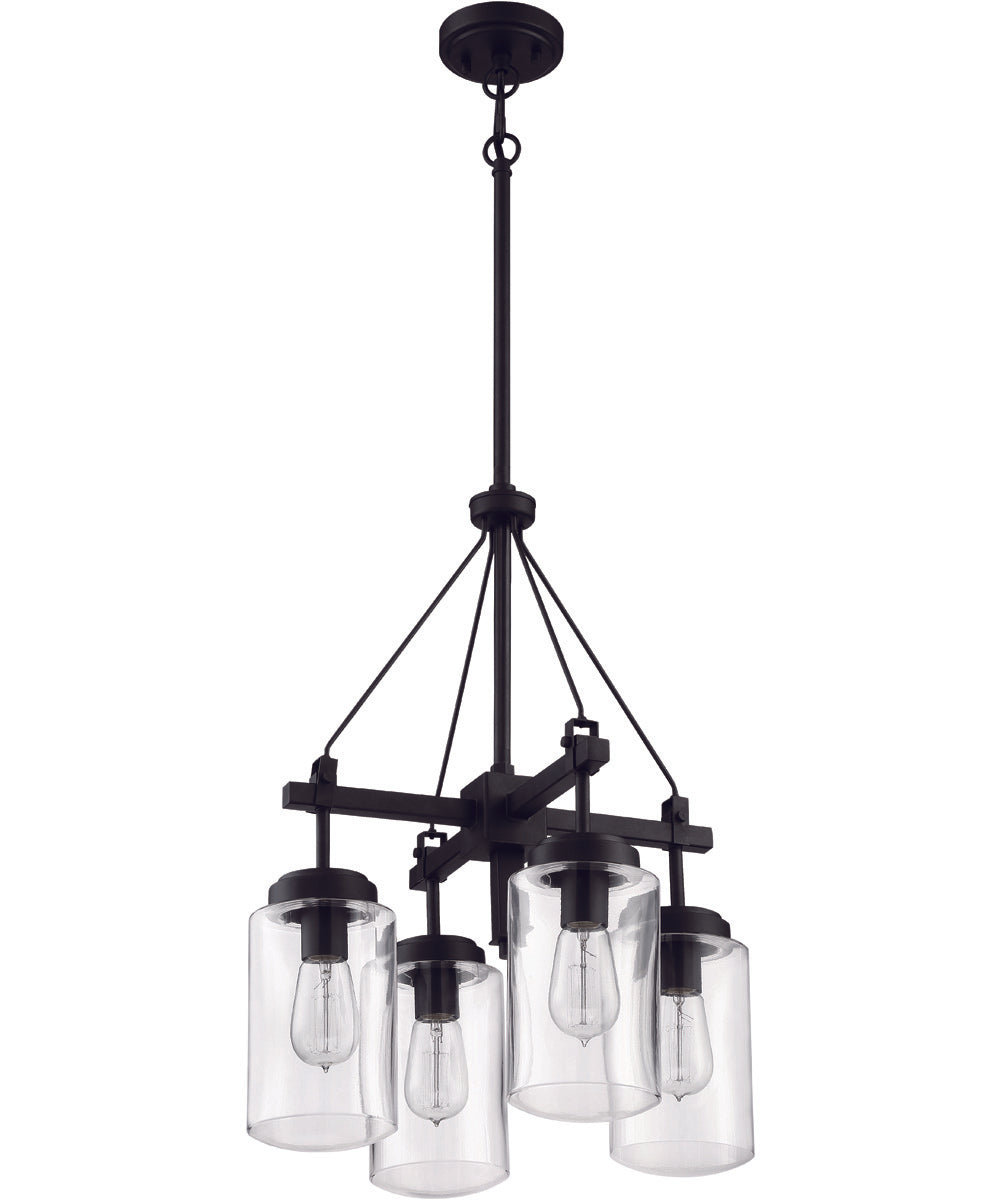 Crosspoint 4-Light Chandelier Espresso