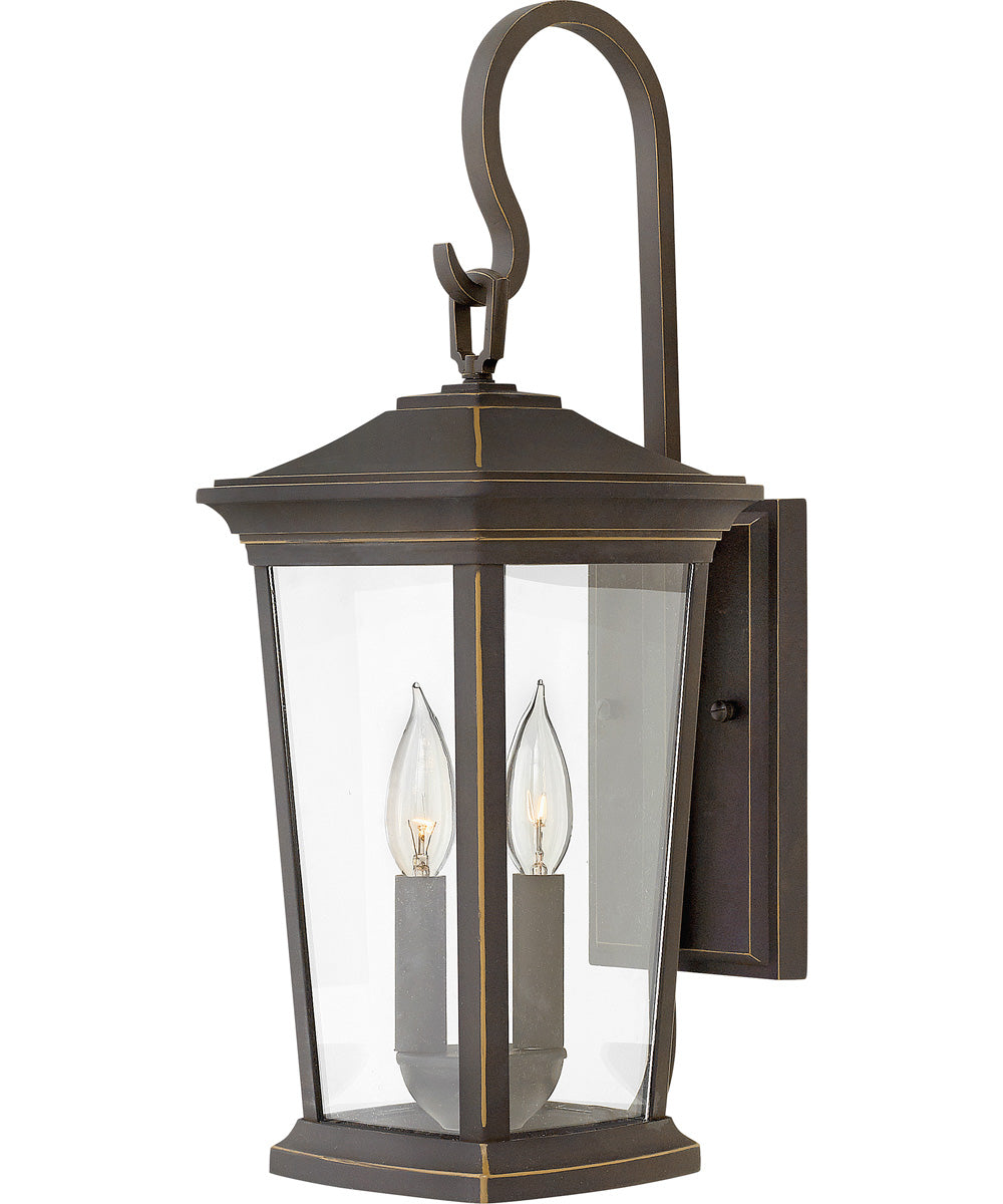 Bromley 2-Light LED Medium Outdoor Wall Mount Lantern in Oil Rubbed Bronze