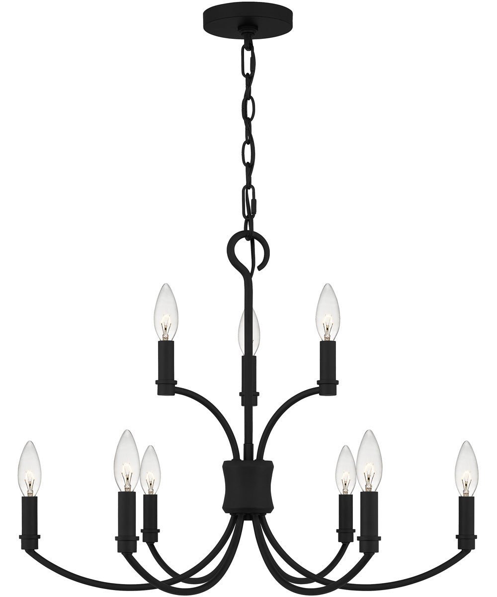 Briar 9-light Chandelier Matte Black