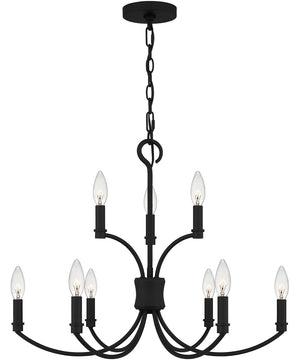 Briar 9-light Chandelier Matte Black