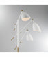 Tanko 1-Light 3-Light Metal Floor Lamp Antique Brass/White