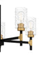 Carly 5-light Chandelier Matte Black