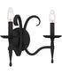 Octavia Small 2-light Wall Sconce Earth Black