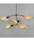 Bonnet 6-Light Chandelier Black