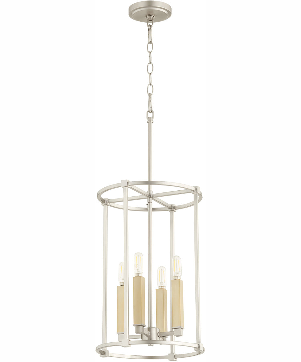 Olympus 4-light Entry Foyer Hall Chandelier Satin Nickel