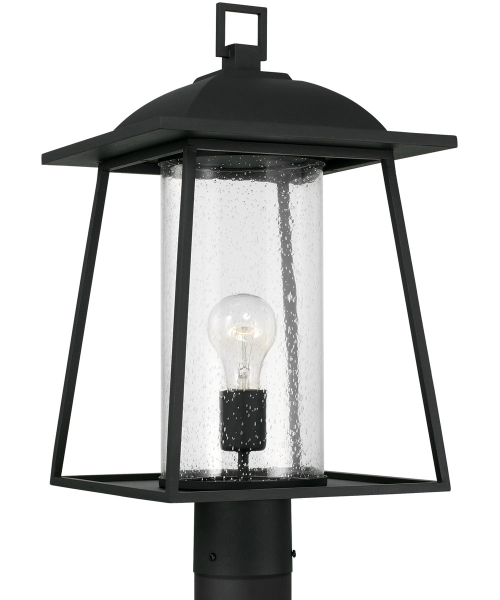 Durham 1-Light Outdoor Post-Lantern Rain or Shine - Black