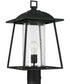Durham 1-Light Outdoor Post-Lantern Rain or Shine - Black