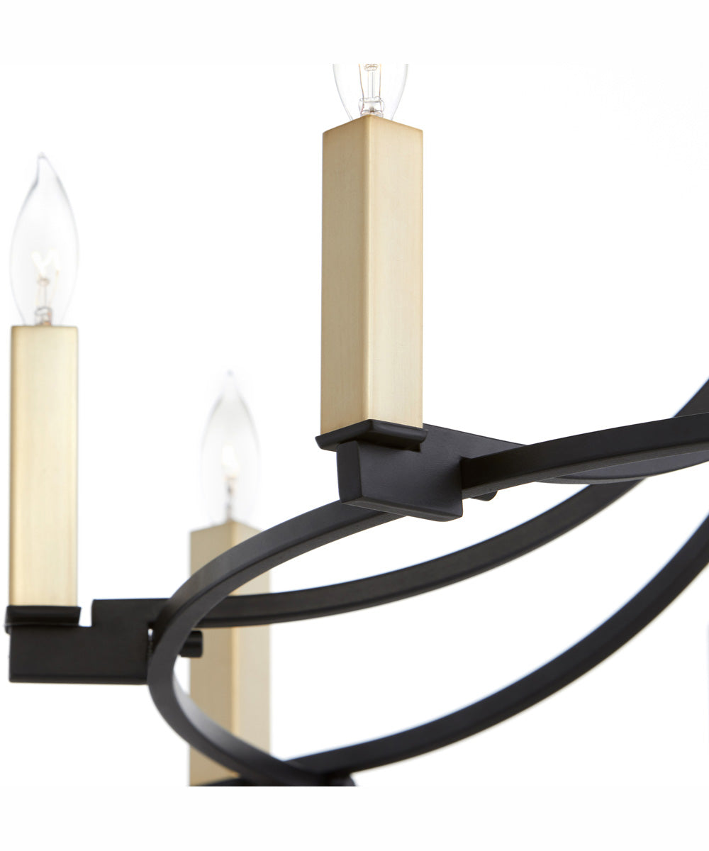 Olympus 9-light Chandelier Textured Black