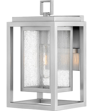 1-Light Small Wall Mount Lantern in Satin Nickel