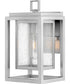 1-Light Small Wall Mount Lantern in Satin Nickel