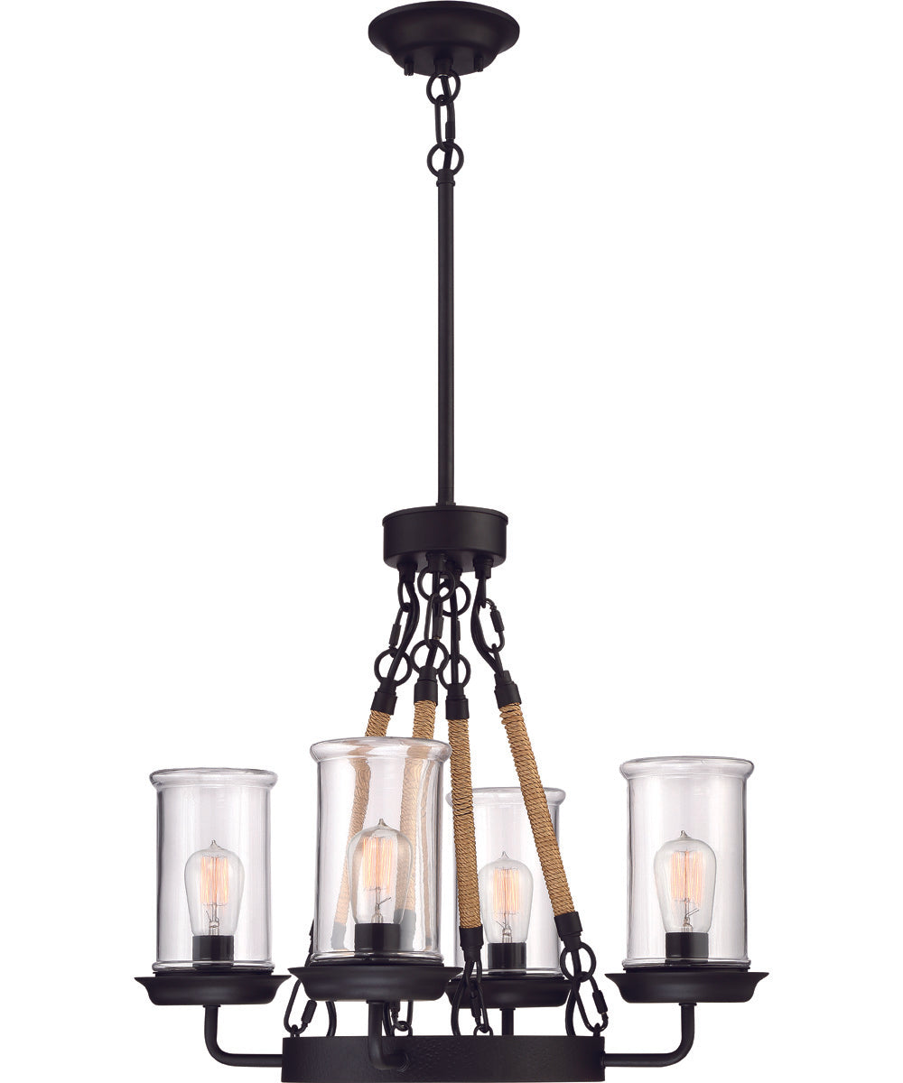 Homestead 4-Light Chandelier Espresso