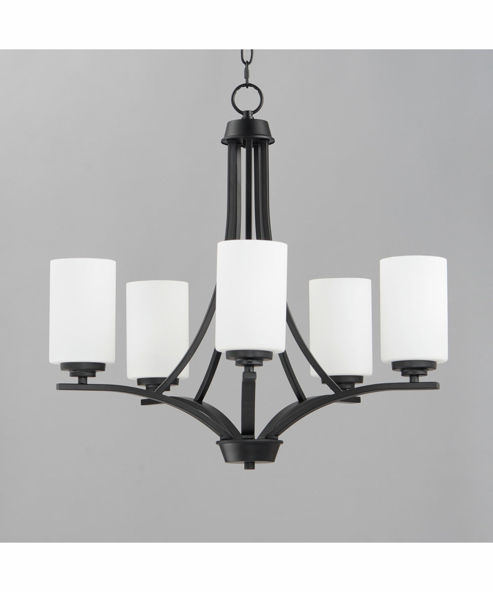 Deven 5-Light Chandelier Black