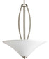 Joy 3-Light Inverted Pendant Brushed Nickel
