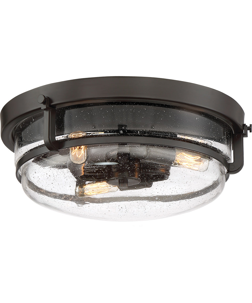 Outpost 3-light Flush Mount Palladian Bronze