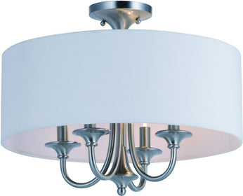 18"W Bongo 4-Light Semi Flushmount