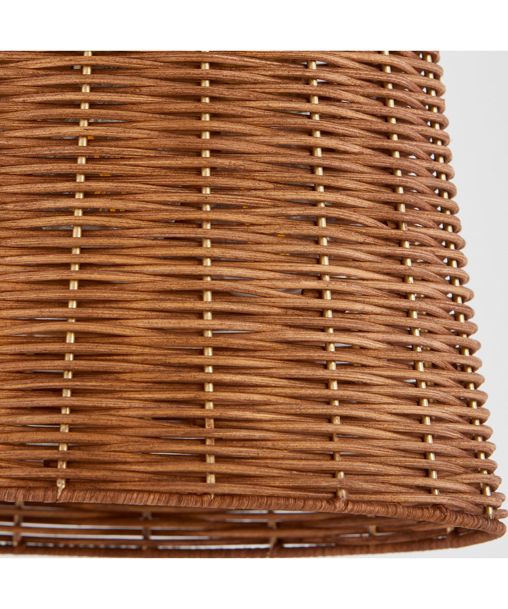 3-light Pendant Aged Brass