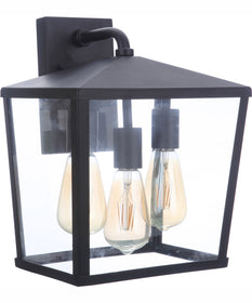 Olsen 3-Light Outdoor Wall Lantern Midnight