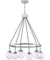Que 6-Light Chandelier Chrome