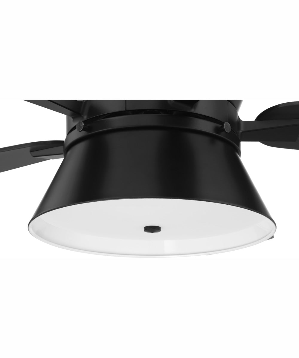 52" Dominick 3-Light Ceiling Fan Flat Black