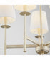 Belshaw 5-light Chandelier Aged Silver Leaf