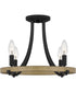 Colombes 4-light Semi Flush Mount Grey Ash