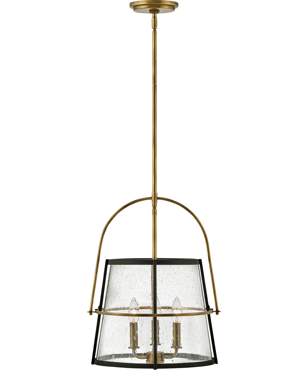 Tournon 3-Light Medium Pendant in Heritage Brass