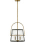 Tournon 3-Light Medium Pendant in Heritage Brass
